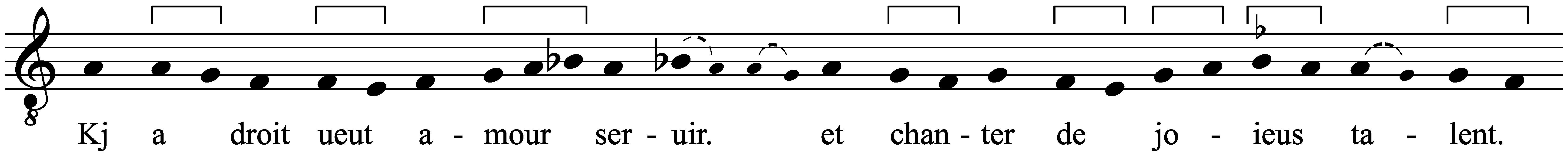 Work musical notation